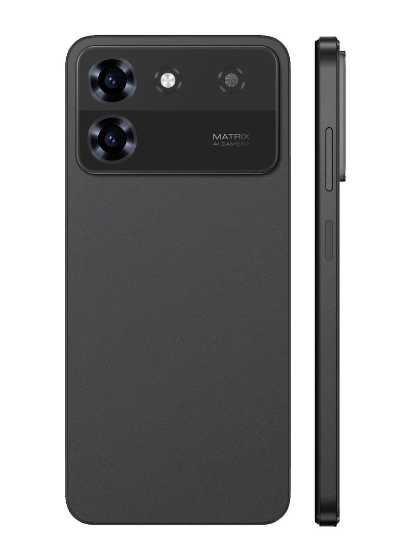 TCH ONE PRO BLACK SMARTPHONE 6GB (Physical) RAM + 6GB (Virtual) RAM 128GB ROM (International Version) Dual Sim with transperent cover case in box - Image 1